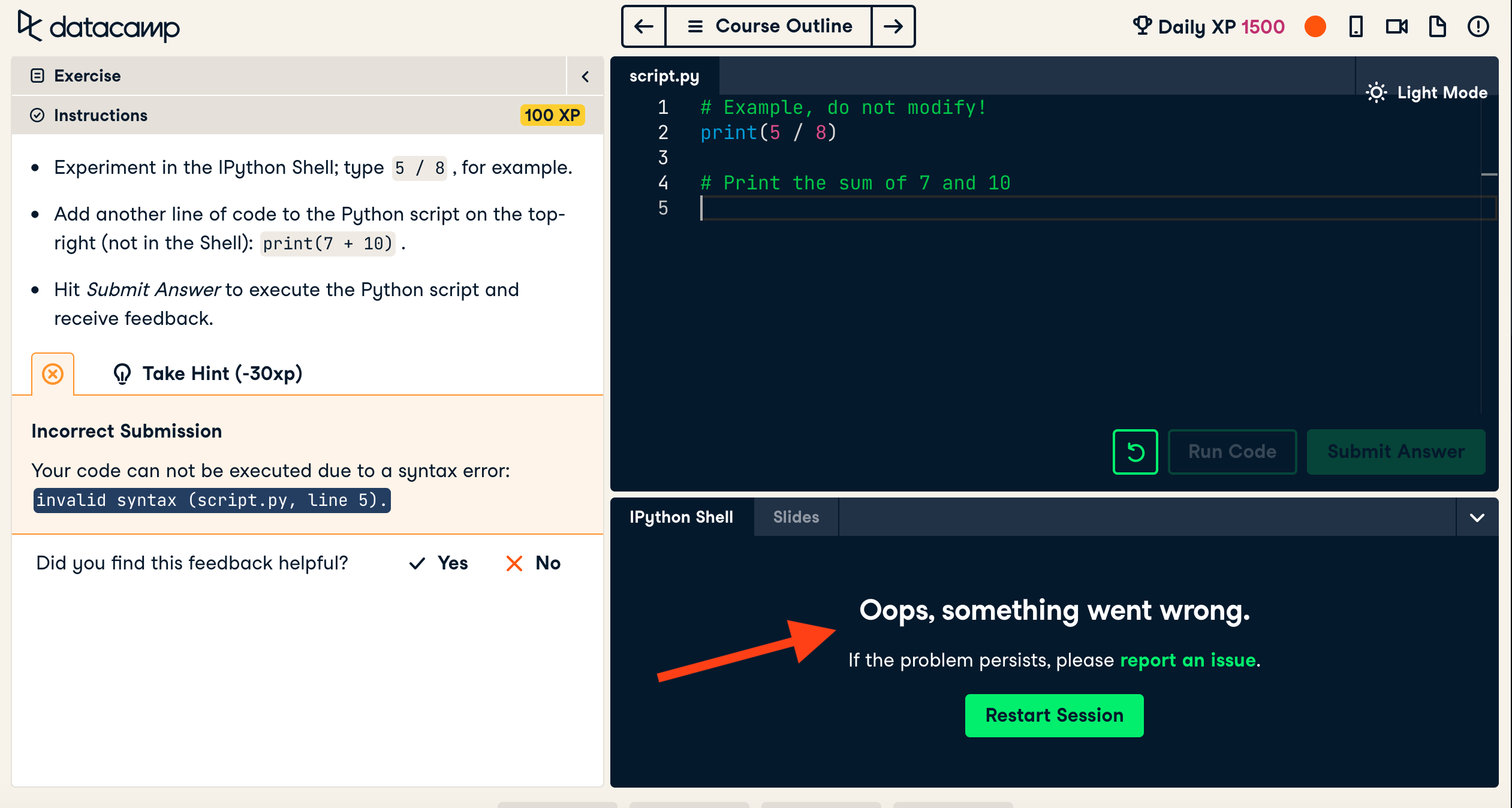 Exception & Error Handling in Python, Tutorial by DataCamp