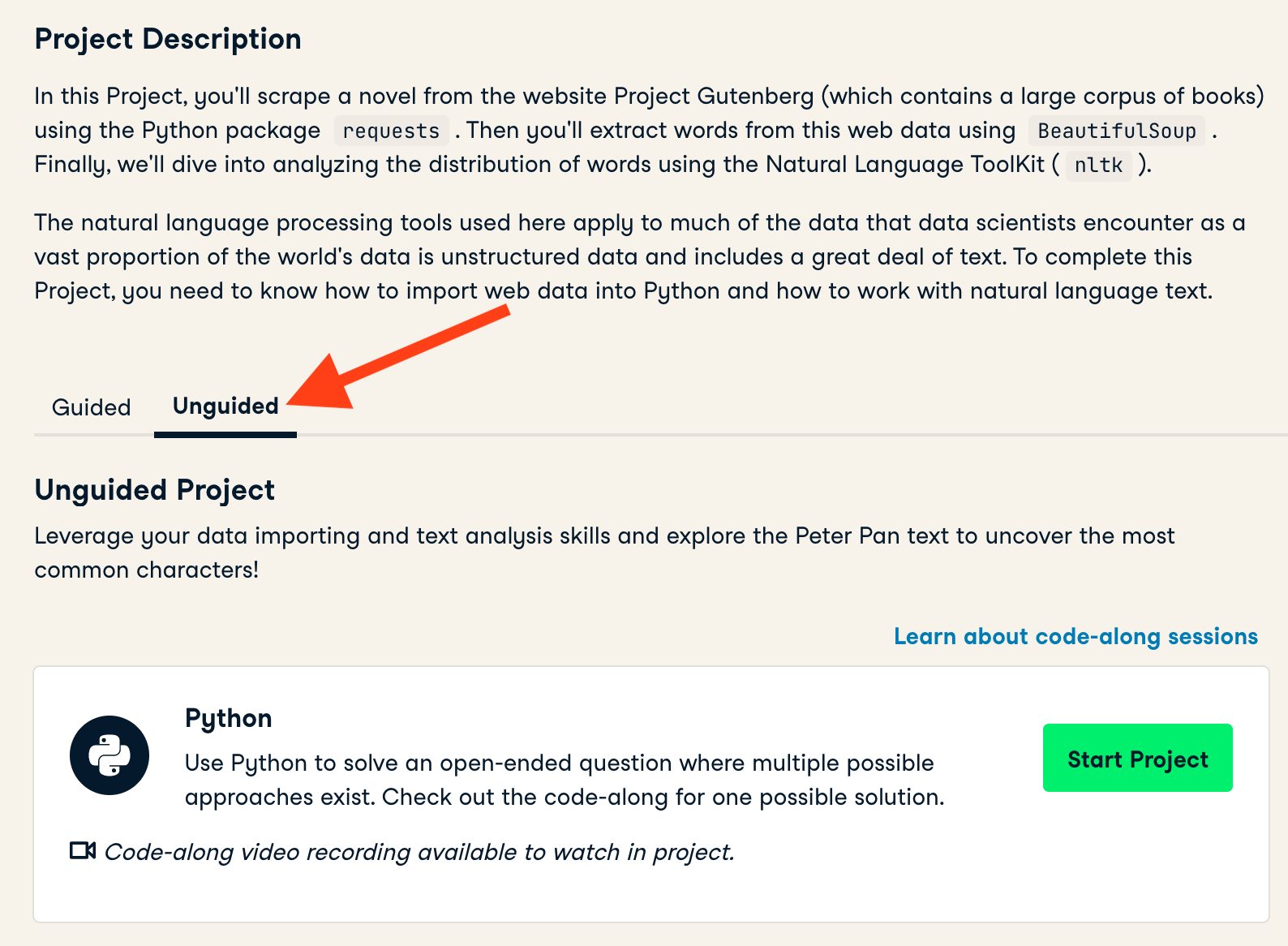 Introducing Unguided Projects: The World's First Interactive Code-Along  Exercises